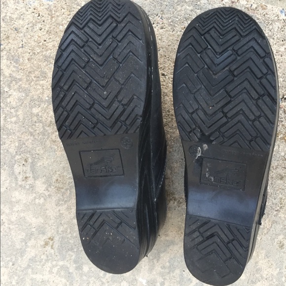 Dansko Black Leather Classic Clog sz 39 US 8-9 - Picture 5 of 8